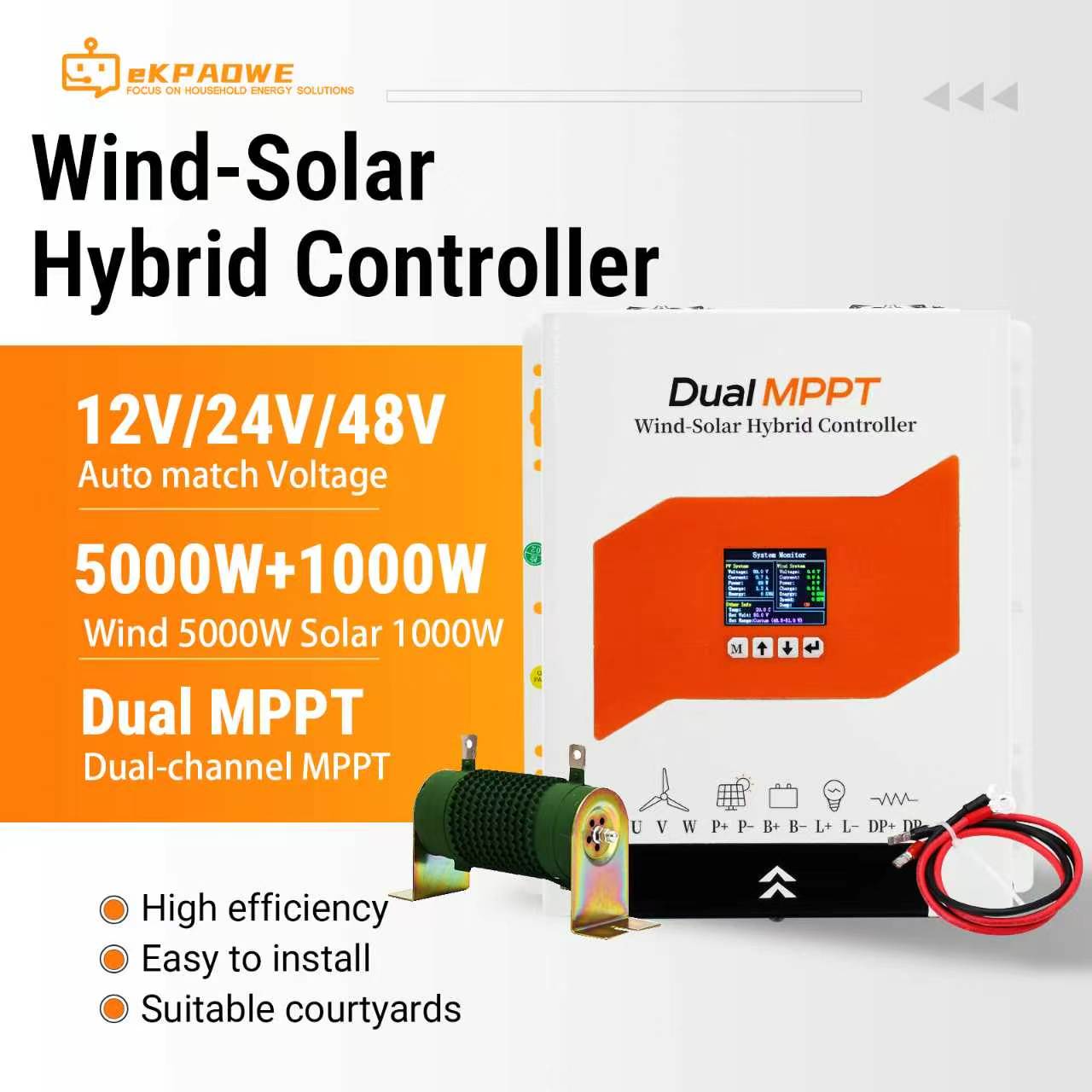 Renewable Energy Grid - Wind Solar Hybrid Charge Controller Wind