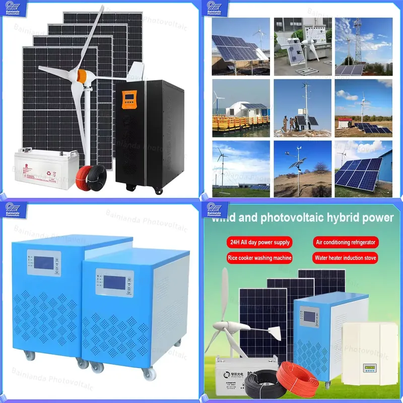 3KW 5KW 8KW Hybrid Wind Solar  - Renewable Energy Grid ulasan dan harga