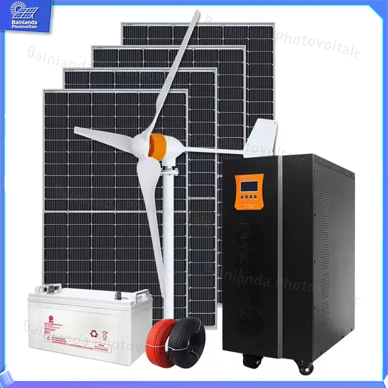 3KW 5KW 8KW Hybrid Wind Solar  - Renewable Energy Grid ulasan dan harga