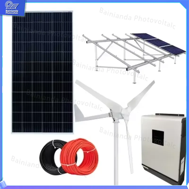 3KW 5KW 10KW Hybrid Wind Solar - Renewable Energy Grid ulasan dan harga