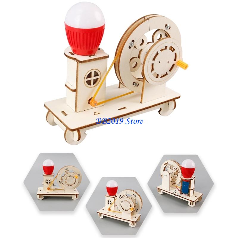 Q0KB Creative Wooden Hand Cran - Renewable Energy Growth ulasan dan harga