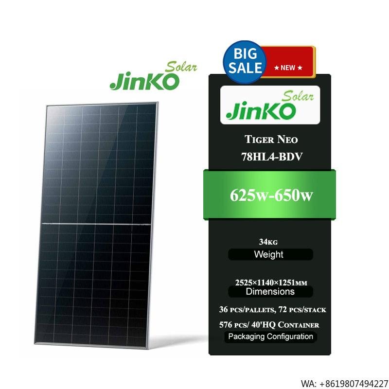 Jinko Tiger Neo 78HL4-BDV 625- - Jinko Solar Panel Tiger Neo ulasan dan harga